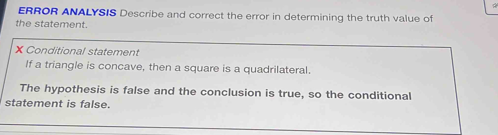 Solved: ERROR ANALYSIS Describe and correct the error in determining ...