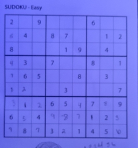 SUDOKU - Easy