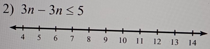 3n-3n≤ 5