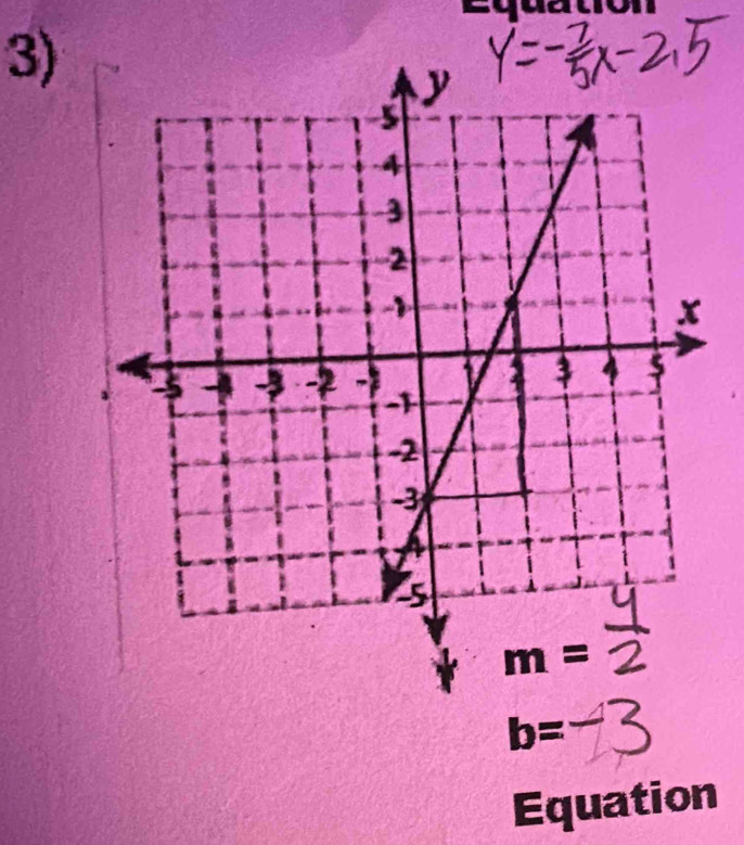 Equatiól
3)
b=
Equation