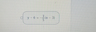 y-6=- 3/5 (x-3)