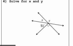 Solve for x and y