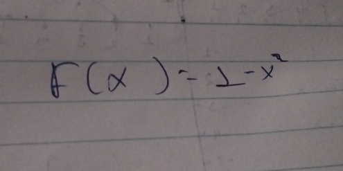 F(x)=2-x^2