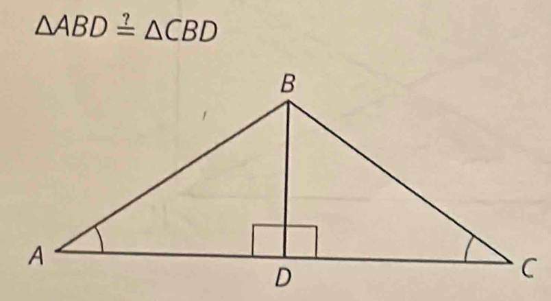 △ ABD≌ △ CBD