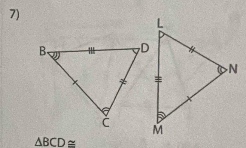 △ BCD≌