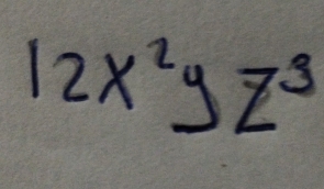 12x^2yz^3