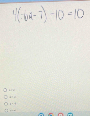 a=2
a=-2
a=-4
a=4