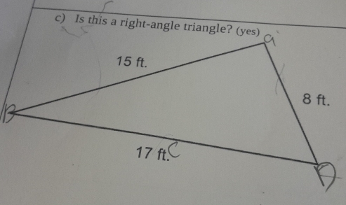 Is this a right-angle triangle? (yes)