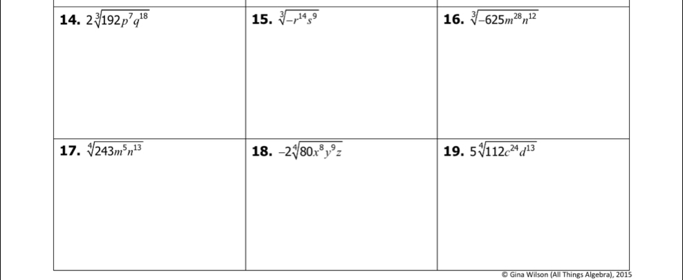 Gina Wilson (All Things Algebra), 2015