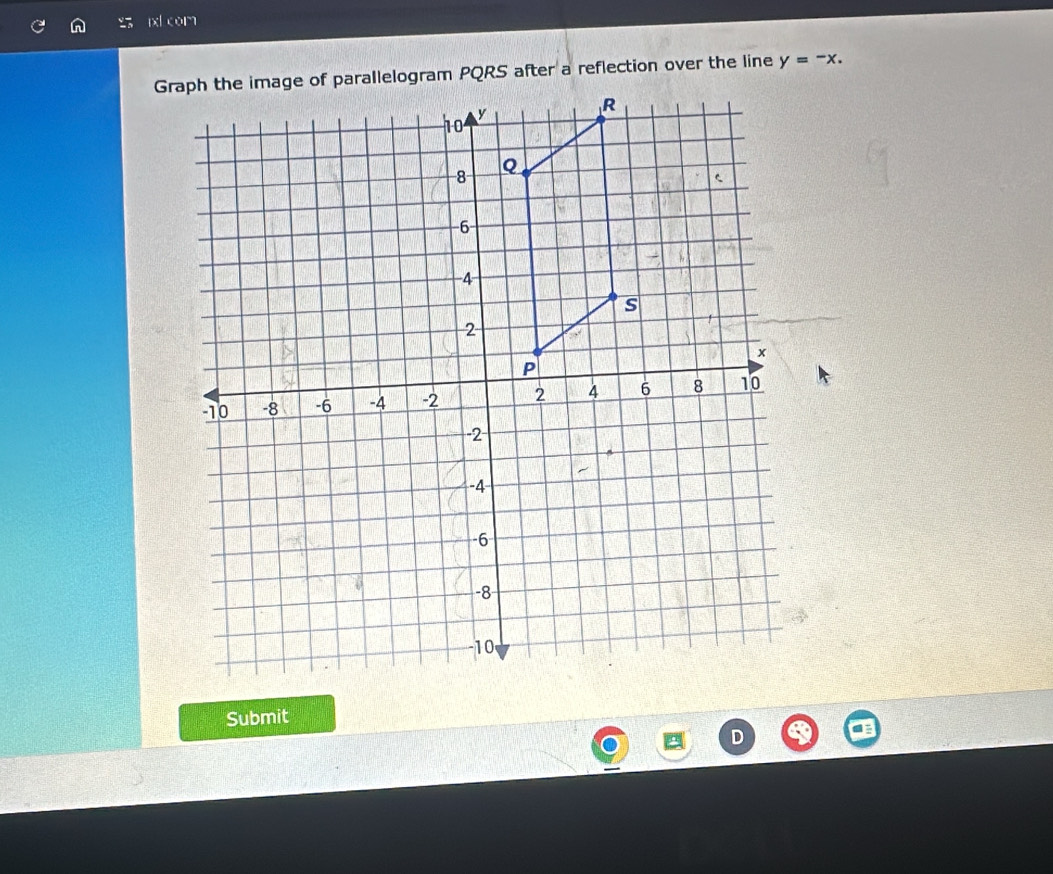 ixl com
y=-x. 
Submit