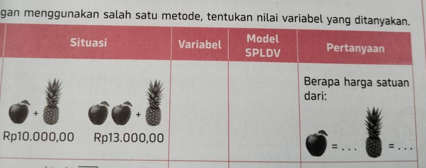 gan menggunakan salah satu metode, tentukan nilai va
R