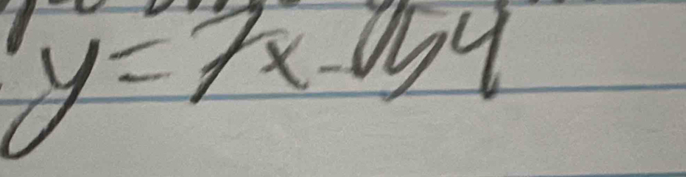 y=7x-11,4