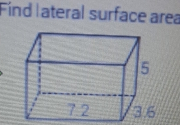 Find lateral surface area