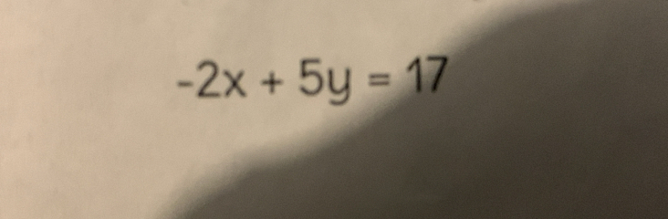 -2x+5y=17