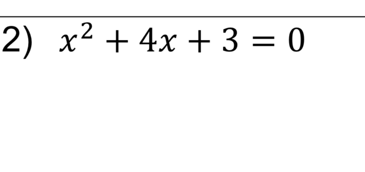 x^2+4x+3=0