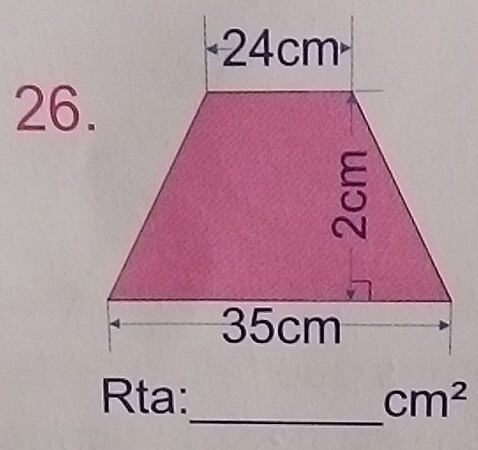 Rta: cm^2