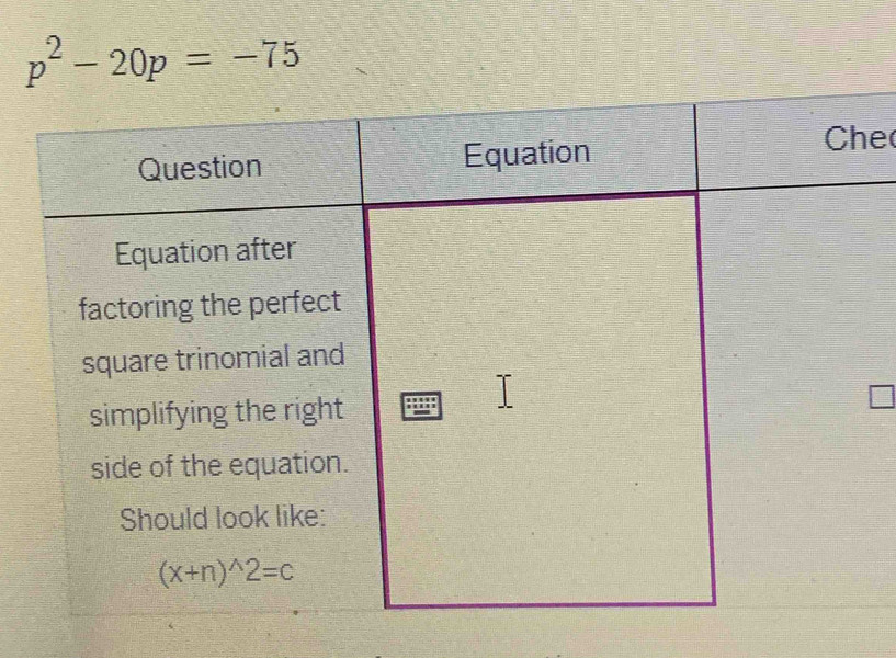 p^2-20p=-75
e