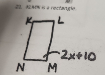 KLMN is a rectangle.