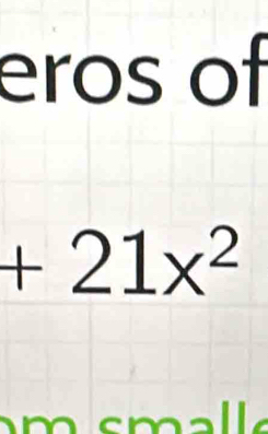 eros of
+21x^2