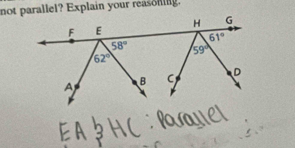 not parallel? Explain your reasoning.