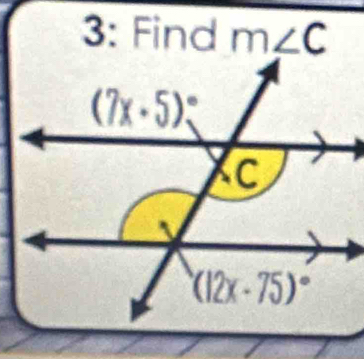 3: Find m∠ C