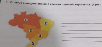 Observe a imagem abaixo e escreva o que ela representa. (5 pts) 
_ 
② 
_ 
_ 
_ 
③ 
④ 
_ 
_ 
⑤