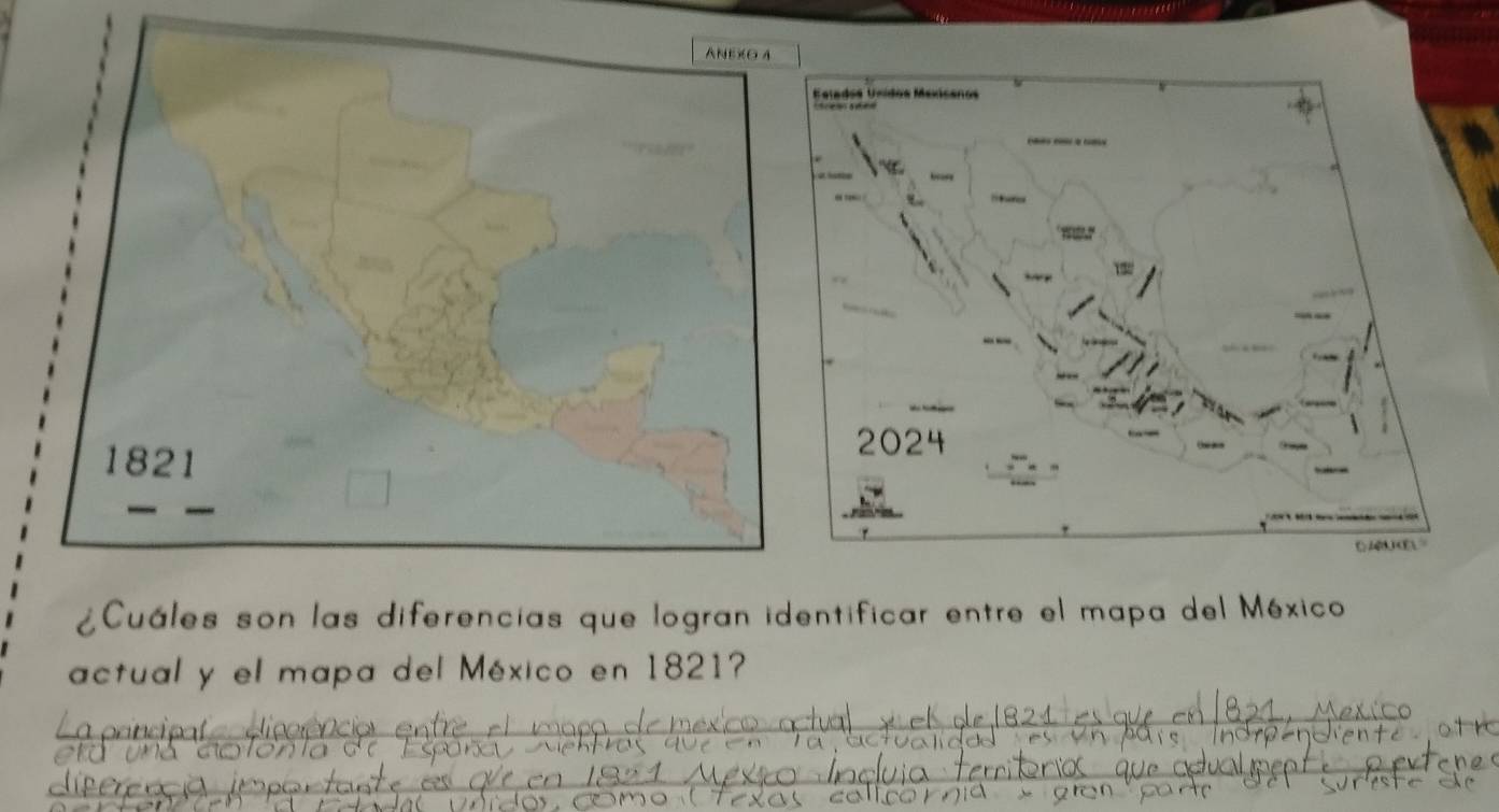 Solved: ANEXO A 1821 ¿Cuáles son las diferencias que logran identificar ...