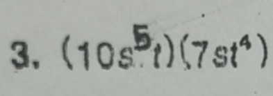 (10s⁵t)(7st⁴)