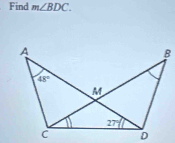 Find m∠ BDC.