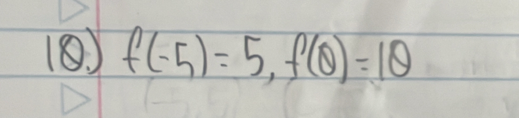 f(-5)=5, f(θ )=1θ