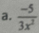 a.  (-5)/3x^2 