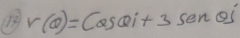 r(θ )=Cosθ i+3Senθ j