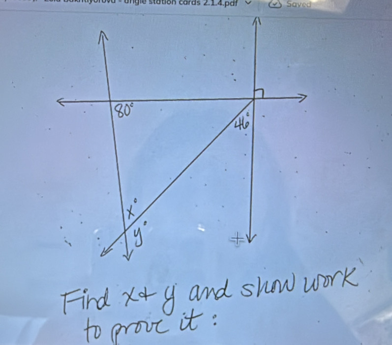 Find x+ g and show work
to prove it: