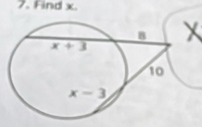 Find x.