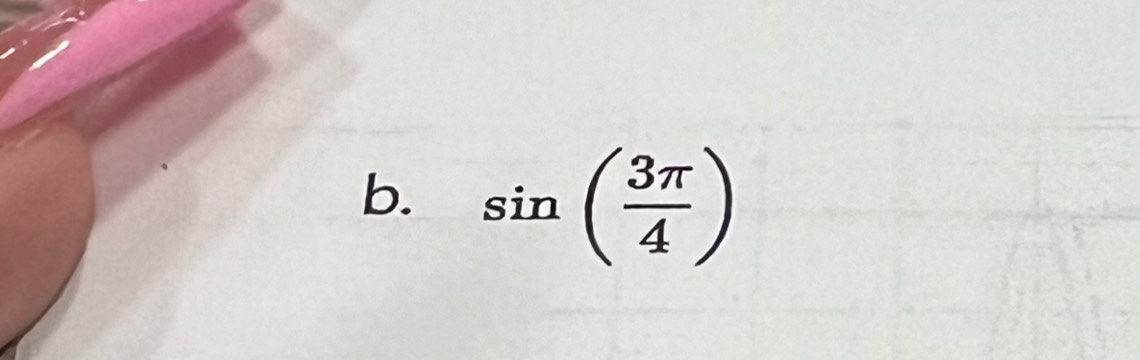 sin ( 3π /4 )