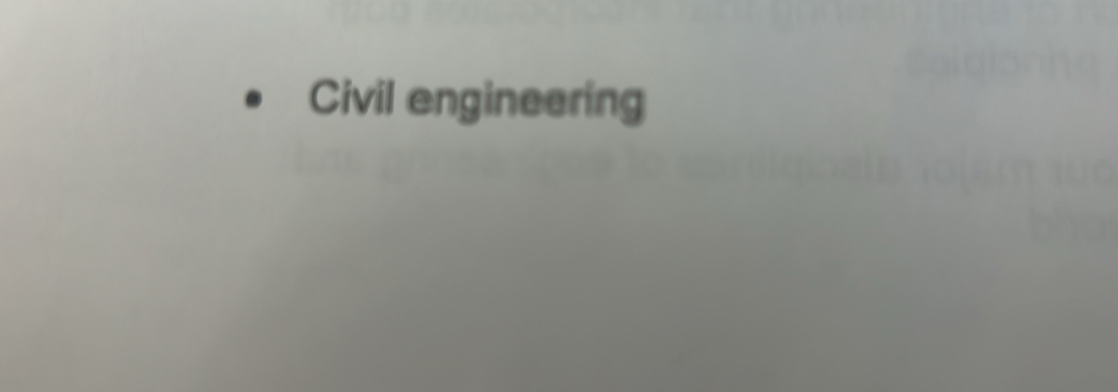 Civil engineering