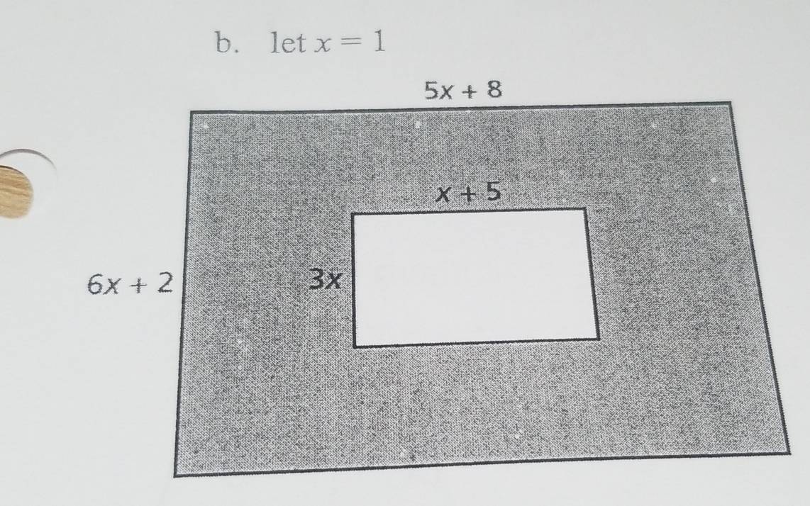 let x=1