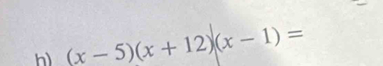 (x-5)(x+12)(x-1)=