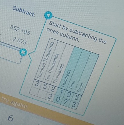 Subtract: Start by subtracting the