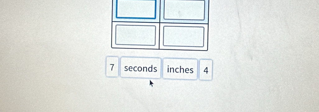 7 seconds inches 4