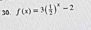 f(x)=3( 1/2 )^x-2