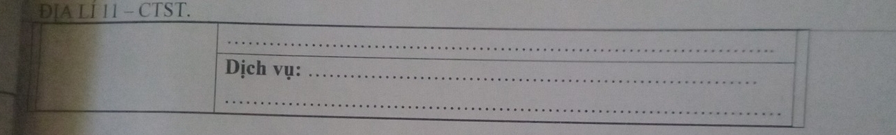 ĐỊA LÍ 11 - CTST.