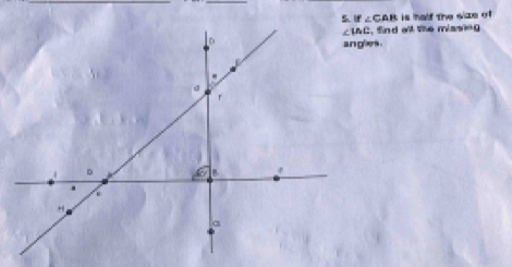 ∠ CAB is half the size of
find al the mis s =0