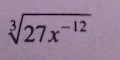 sqrt[3](27x^(-12))