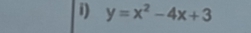 y=x^2-4x+3