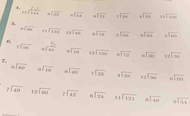 beginarrayr 12encloselongdiv 144endarray beginarrayr 8encloselongdiv 32endarray beginarrayr 6encloselongdiv 54endarray beginarrayr 9encloselongdiv 72endarray beginarrayr 7encloselongdiv 28endarray beginarrayr 4encloselongdiv 24endarray beginarrayr 12encloselongdiv 108endarray
5.
beginarrayr 8encloselongdiv 96endarray beginarrayr 11encloselongdiv 132endarray beginarrayr 12encloselongdiv 48endarray beginarrayr 6encloselongdiv 72endarray beginarrayr 5encloselongdiv 50endarray beginarrayr 9encloselongdiv 63endarray beginarrayr 5encloselongdiv 60endarray
beginarrayr 7encloselongdiv 56endarray
6. 9 beginarrayr 9encloselongdiv 18endarray beginarrayr 12encloselongdiv 120endarray beginarrayr 8encloselongdiv 72endarray beginarrayr 6encloselongdiv 30endarray beginarrayr 12encloselongdiv 36endarray
7.
beginarrayr 8encloselongdiv 80endarray beginarrayr 6encloselongdiv 18endarray beginarrayr 8encloselongdiv 40endarray beginarrayr 7encloselongdiv 35endarray beginarrayr 4encloselongdiv 28endarray beginarrayr 12encloselongdiv 96endarray beginarrayr 6encloselongdiv 60endarray
beginarrayr 7encloselongdiv 49endarray beginarrayr 12encloselongdiv 60endarray beginarrayr 7encloselongdiv 42endarray beginarrayr 6encloselongdiv 24endarray beginarrayr 11encloselongdiv 121endarray beginarrayr 8encloselongdiv 48endarray beginarrayr 9encloselongdiv 54endarray
Ani