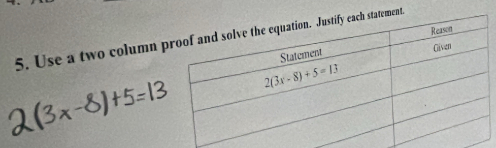 Use a two column nt.