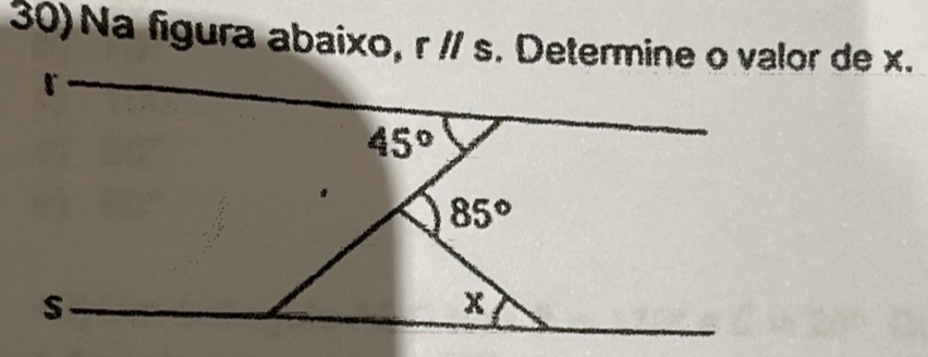 Na figura abaixo, rparallel s