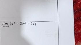 limlimits _xto -4(x^4-2x^2+7x)