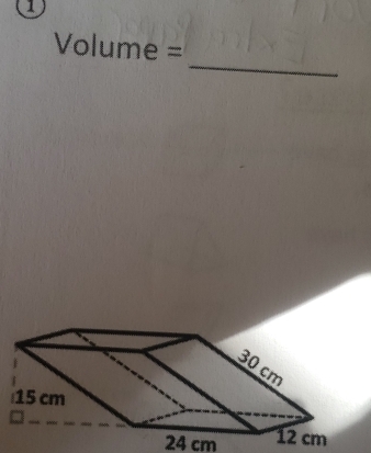 1
Volume=
_
24 cm